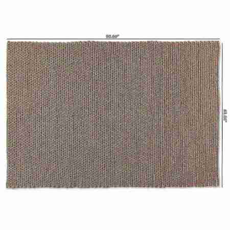 Baxton Studio Colemar Modern and Contemporary Brown Handwoven Wool Dori Blend Area Rug 187-11800-Zoro